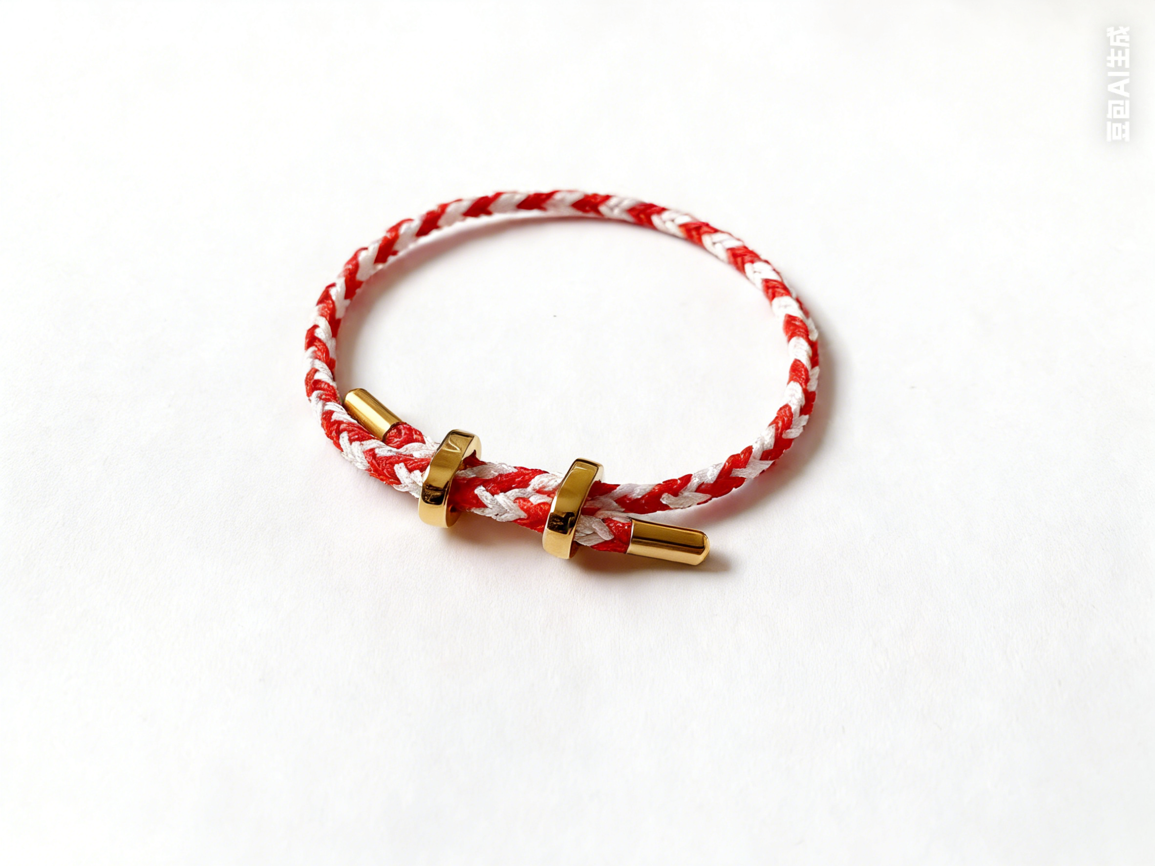 雪与花可调节手工手绳