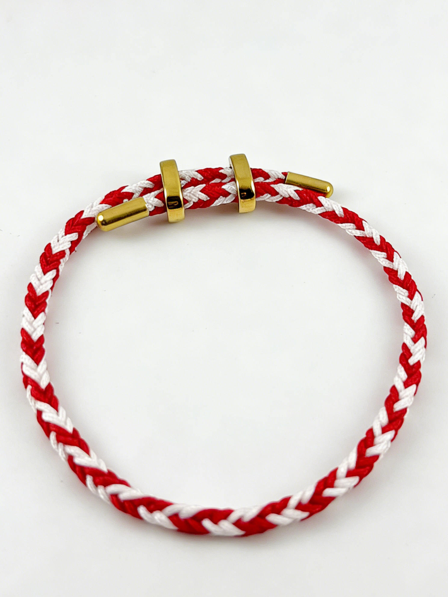 雪与花可调节手工手绳