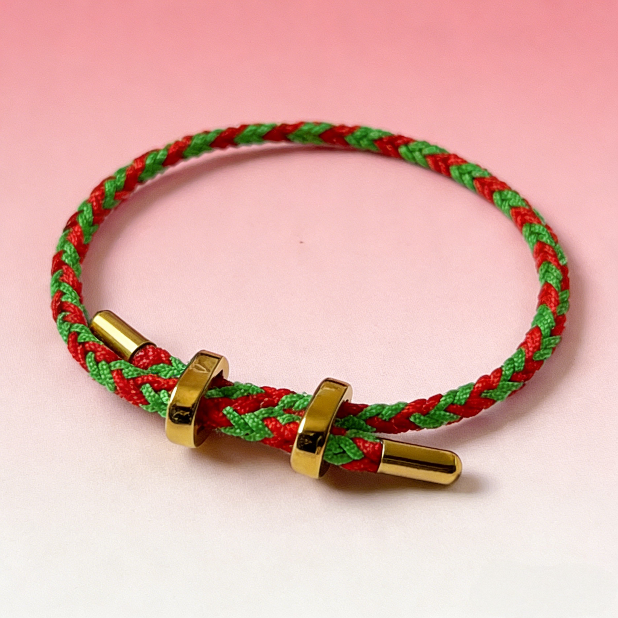 花与叶可调节手工手绳