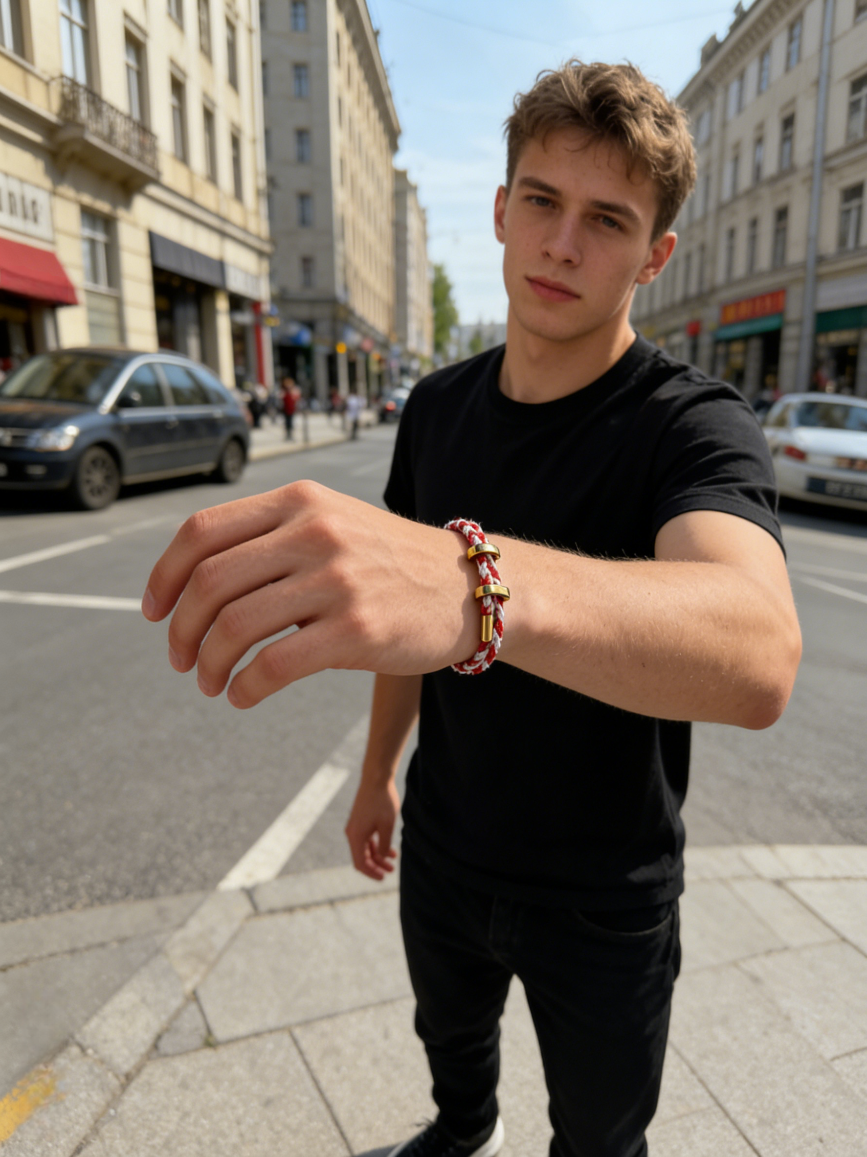 雪与花可调节手工手绳