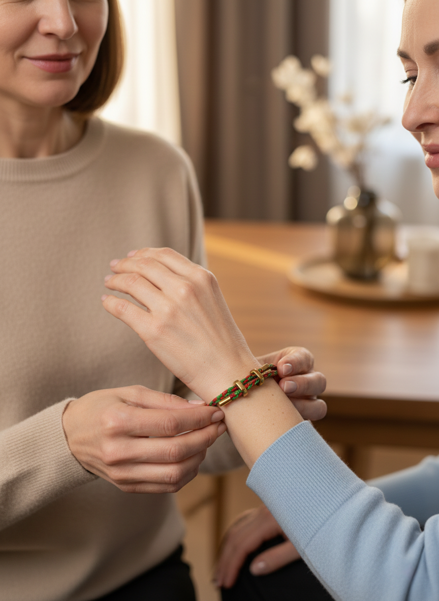 花与叶可调节手工手绳