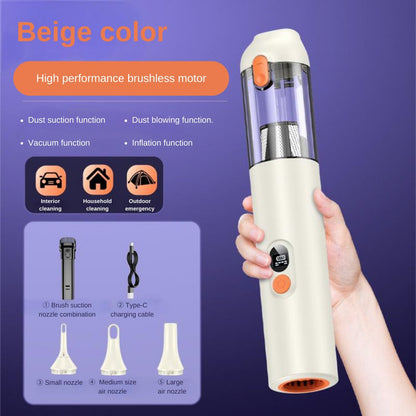 Car Brushless Motor 4 - in - 1 Handheld Vacuum Cleaner - Blu - trend