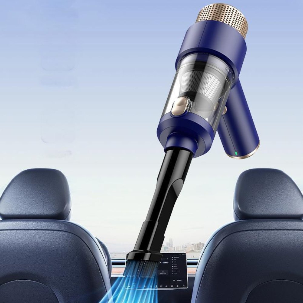 Cordless Desktop Car Vacuum Cleaner - Blu - trend