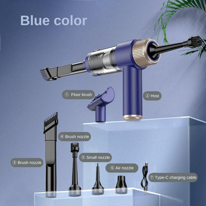 Cordless Desktop Car Vacuum Cleaner - Blu - trend