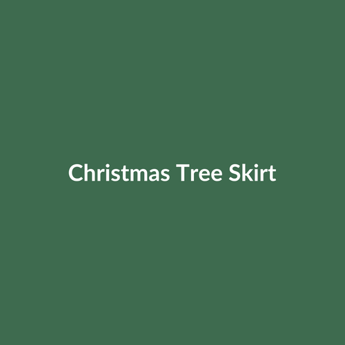 Handmade Christmas Tree Skirt